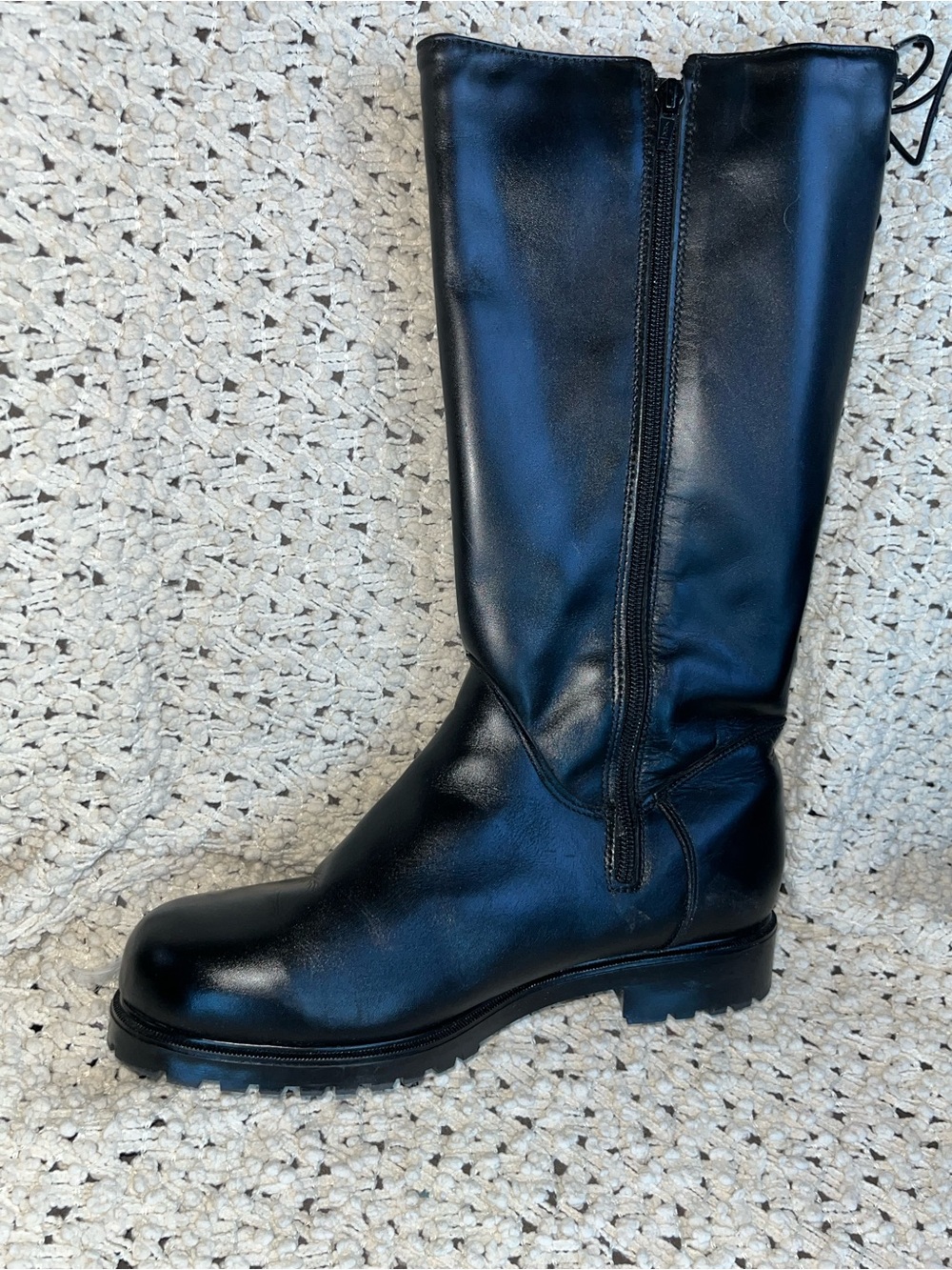 Logistik Unicorp Canadian Military Issue Black Leather Parade Dress Boots 10.5